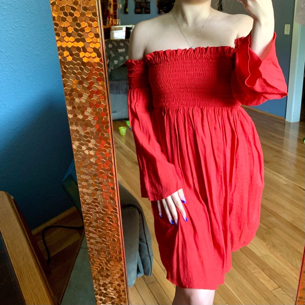 Off the shoulder dress